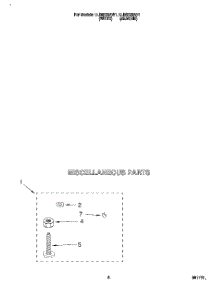 04 - Miscellaneous parts for Whirlpool Washer LLR6233AN1 from AppliancePartsPros.com