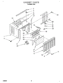 04 - Cabinet parts for Whirlpool Air Conditioner R514 from AppliancePartsPros.com
