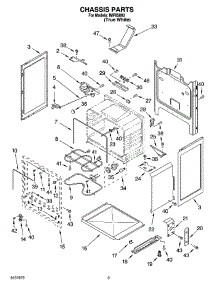 03 - Chassis Parts parts for Whirlpool Range IMP85800 from AppliancePartsPros.com