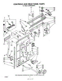 03 - Controls And Rear Panel parts for Whirlpool Washer LA5400XMW3 from AppliancePartsPros.com