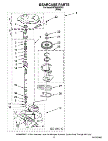 08 - Gearcase Parts, Optional Parts (Not Included) parts for Maytag Washer MTW5600TQ1 from AppliancePartsPros.com