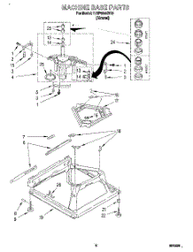06 - Machine Base parts for Whirlpool Washer 7LSP8244BN0 from AppliancePartsPros.com