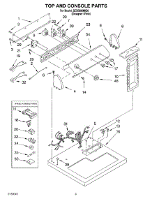 02 - Top And Console Parts Optional Parts (Not Included parts for Whirlpool Dryer SEDS800MQ0 from AppliancePartsPros.com