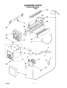 12 - Ice Maker, Optional parts for Whirlpool Refrigerator SS25AFXKQ01 from AppliancePartsPros.com
