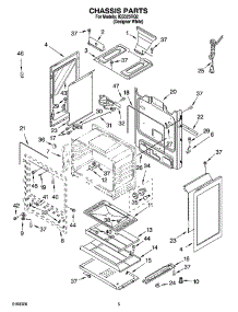 04 - Chassis Parts parts for Whirlpool Range IGS325RQ2 from AppliancePartsPros.com