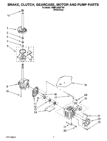 04 - Brake, Clutch, Gearcase, Motor And Pump Parts parts for Maytag Washer 7MMPL6000TW0 from AppliancePartsPros.com