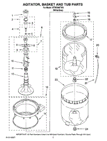 03 - Agitator, Basket And Tub Parts parts for Maytag Washer MTW5840TW0 from AppliancePartsPros.com
