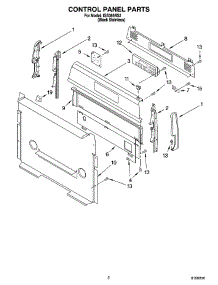 02 - Control Panel Parts parts for Whirlpool Range IGS365RS2 from AppliancePartsPros.com