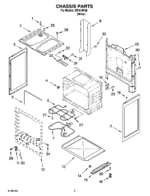 03 - Chassis Parts parts for Whirlpool Range IEP314RQ0 from AppliancePartsPros.com
