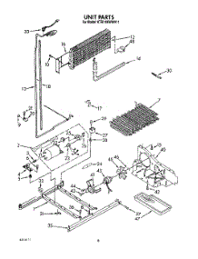 05 - Unit parts for Kitchenaid Refrigerator KTRI18KWWH11 from AppliancePartsPros.com