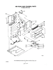03 - Section parts for Whirlpool Air Conditioner AHF12120 from AppliancePartsPros.com