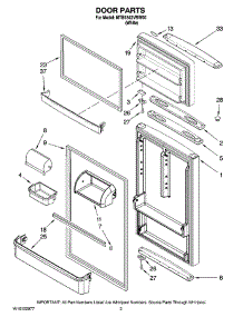 02 - Door Parts parts for Maytag Refrigerator MTB1842VRW00 from AppliancePartsPros.com