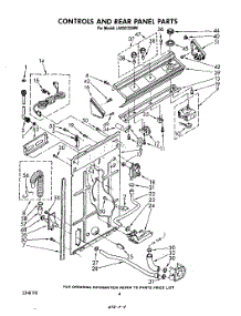 03 - Controls And Rear Panel parts for Whirlpool Washer LA6301XSW0 from AppliancePartsPros.com