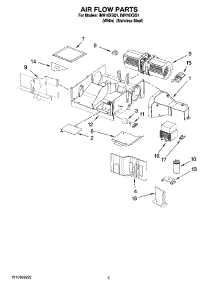 04 - Air Flow Parts parts for Whirlpool Microwave IMH16XSS1 from AppliancePartsPros.com