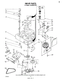 04 - Drive parts for Whirlpool Washer LA3800XPW0 from AppliancePartsPros.com