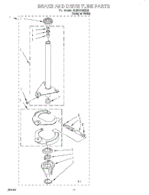 07 - Brake And Drive Tube parts for Whirlpool Washer 6LBR5132EQ0 from AppliancePartsPros.com