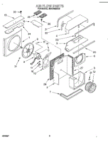 03 - Air Flow parts for Whirlpool Air Conditioner 3QACM09XD3 from AppliancePartsPros.com