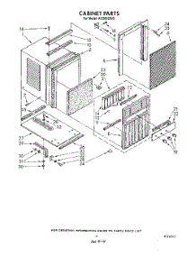 04 - Section parts for Whirlpool Air Conditioner ACS802XV0 from AppliancePartsPros.com