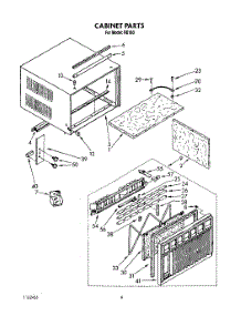 04 - Cabinet parts for Whirlpool Air Conditioner BFRE183 from AppliancePartsPros.com