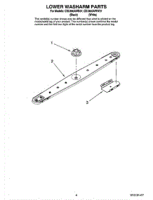 04 - Lower Washarm Parts parts for Whirlpool Dishwasher CDU650AWB37 from AppliancePartsPros.com