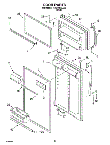 02 - Door Parts parts for Whirlpool Refrigerator 7ST21HPXLQ02 from AppliancePartsPros.com