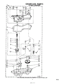 08 - Gearcase parts for Whirlpool Washer LHA6300W2 from AppliancePartsPros.com