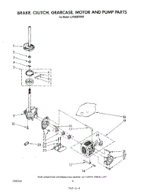 06 - Brake, Clutch, Gearcase, Motor And Pump parts for Whirlpool Washer LA5668XSW2 from AppliancePartsPros.com