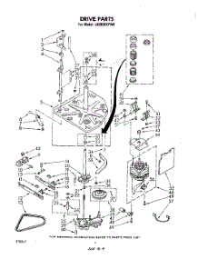 03 - Drive parts for Whirlpool Washer LA9800XPW0 from AppliancePartsPros.com