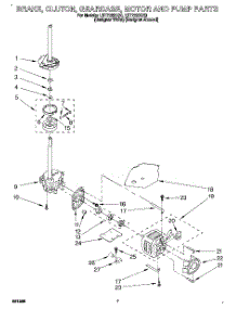 05 - Brake, Clutch, Gearcase, Motor & Pump parts for Whirlpool Washer LST7233DQ0 from AppliancePartsPros.com