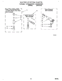 10 - Water System parts for Whirlpool Washer LSP9245BN0 from AppliancePartsPros.com
