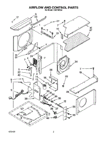 02 - Airflow And Control parts for Whirlpool Air Conditioner CA21WC50 from AppliancePartsPros.com