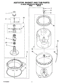 03 - Agitator, Basket And Tub Parts parts for Maytag Washer 7MNTM5100TQ0 from AppliancePartsPros.com