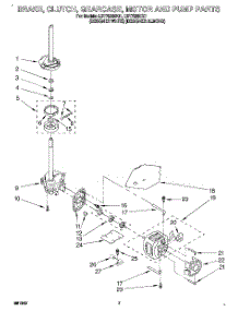 05 - Brake, Clutch, Gearcase, Motor & Pump parts for Whirlpool Washer LST7233DQ1 from AppliancePartsPros.com