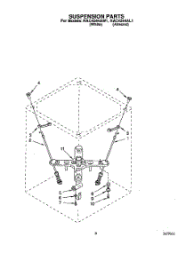 06 - Suspension parts for Whirlpool Washer RAC4244AL1 from AppliancePartsPros.com
