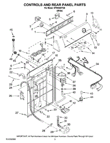 02 - Controls And Rear Panel Parts parts for Maytag Washer NTW5400TQ0 from AppliancePartsPros.com