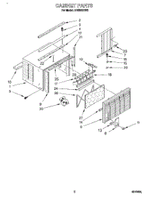 03 - Cabinet parts for Whirlpool Air Conditioner AR0500XW5 from AppliancePartsPros.com