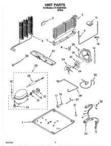 04 - Unit Parts parts for Whirlpool Refrigerator CT18GMXRQ01 from AppliancePartsPros.com