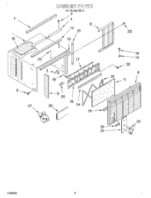 04 - Cabinet parts for Whirlpool Air Conditioner R613 from AppliancePartsPros.com