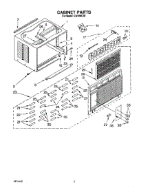 03 - Cabinet parts for Whirlpool Air Conditioner CA18WC50 from AppliancePartsPros.com