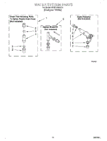 10 - Water System parts for Whirlpool Washer 6LBR7255AQ0 from AppliancePartsPros.com