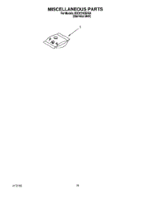 12 - Miscellaneous, Lit / Optional parts for Kitchenaid Dishwasher KUDC24SESS4 from AppliancePartsPros.com