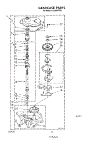 10 - Gearcase parts for Whirlpool Washer LA5300XTW0 from AppliancePartsPros.com