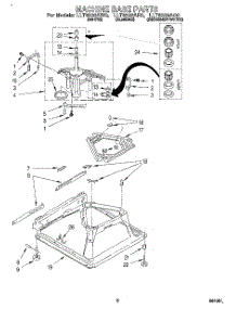 06 - Machine Base parts for Whirlpool Washer LLT8233AQ0 from AppliancePartsPros.com