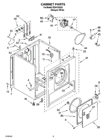 02 - Cabinet Parts parts for Whirlpool Dryer IED4100SQ0 from AppliancePartsPros.com