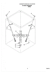 05 - Suspension parts for Whirlpool Washer CAWC529JQ0 from AppliancePartsPros.com