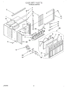 03 - Cabinet parts for Whirlpool Air Conditioner CA8WR41 from AppliancePartsPros.com