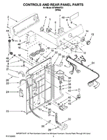 02 - Controls And Rear Panel Parts parts for Maytag Washer MTW5640TQ1 from AppliancePartsPros.com