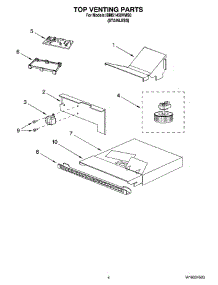 04 - Top Venting Parts parts for Whirlpool Microwave IBMS1450VMS0 from AppliancePartsPros.com