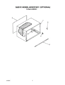 05 - Sleeve Model A0w22w21 (Opt.) parts for Whirlpool Air Conditioner ACU082XX1 from AppliancePartsPros.com