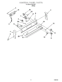 02 - Control Panel Parts parts for Whirlpool Range IHE31302 from AppliancePartsPros.com